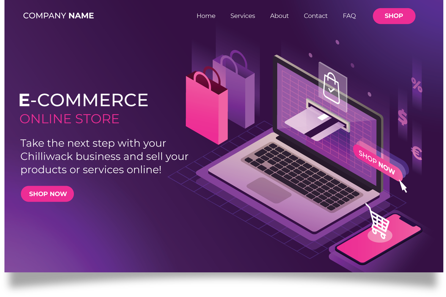 E-Commerce Online Store WordPress + Shopify Web Development